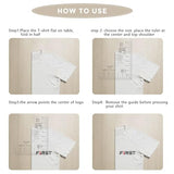 Left Chest Logo Placement Tool for Heat Press, Embroidery Placement Ruler, Acrylic Tshirt Ruler for Pocket Prints Colini