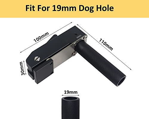 2 Pack MFT Bench Holdfast Woodworking Tools, 3/4" Desktop Quick Acting Hold Down Clamp Adjustable Fast Fixed Clip, Aluminum Alloy Benchtop Quick RUIITEN