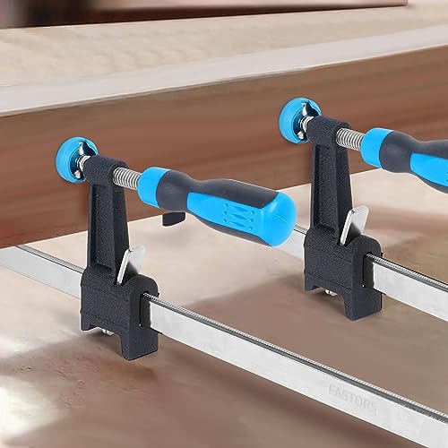 FASTORS Bar Clamps for Woodworking 36 Inch,2-Pack Wood Clamps Adjustable and Release Quickly,Throat Depth 2.5 Inch, Serrated Steel Rail,Bar Clamps