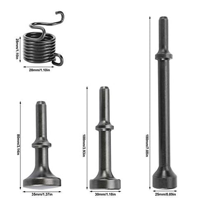 KUNTEC 4 Pcs Smoothing Pneumatic Air Hammer Pneumatic Chisel Bits Tools Kit - WoodArtSupply