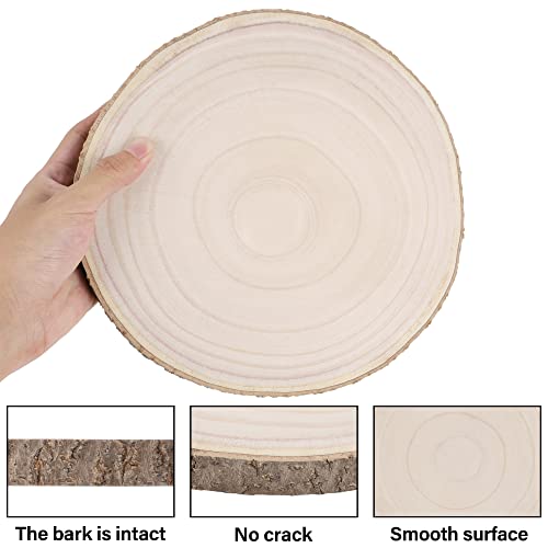 Unfinished Wood Slices Large Wood Slices for Crafts, Wood Centerpieces for  Tables Wood Slabs