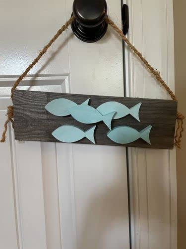 Unfinished Wood Fish Shape Silhouette - Craft- up to 24" DIY 5" / 1/2"