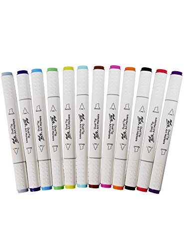 Dual Tip Art Markers (12pc) - WoodArtSupply