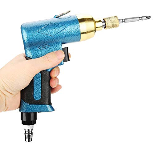 Handhold Screw Gun Air Straight Pneumatic Screwdriver with Screw Bit 5H 9000rpm(Screwdriver bit Random Color) Walfront