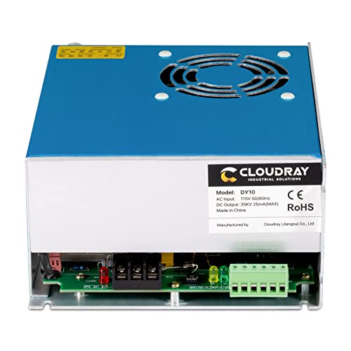 Cloudray 80W CO2 Laser Power Supply 110V PSU DY10 for RECI W1/Z1/S1 Laser Cutter Co2 Laser Engraver Tube Cloudray