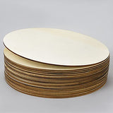 ISUSSER 20 PCS 8 Inch Diameter Unfinished Wood Rounds Wooden Cutouts for Crafts, Door Hanger, Door Design ISUSSER