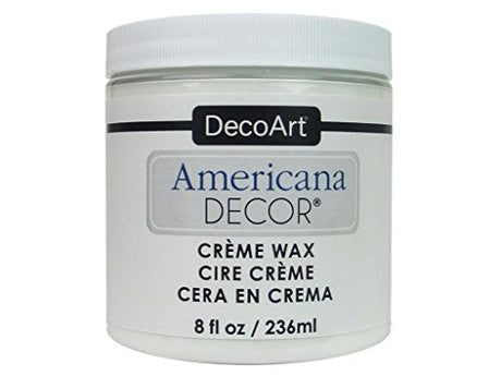 Decoart AmerDecorCremeWax Americana Decor Creme Wax 8oz White, 8 Fl Oz (Pack of 1) DecoArt