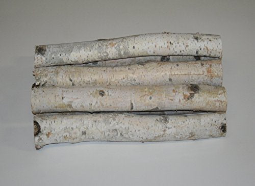 Wilson 17"-18" Decorative White Birch Logs, Natural Bark Wood Home Décor - 1.5"-3" Dia. (Set of 8) Wilson