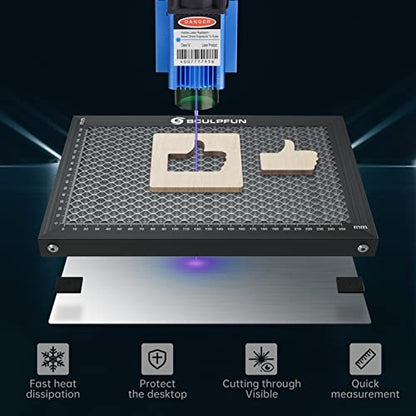 SCULPFUN Honeycomb Laser Bed, High-Strength Steel Honeycomb Working Table for CO2 Diode Laser Engraver Cutting, Easily Observation and Table - WoodArtSupply