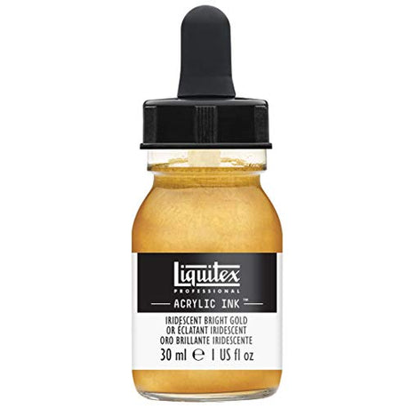 Liquitex Professional Acrylic Ink, 1-oz (30ml) Jar, Iridescent Bright Gold Liquitex