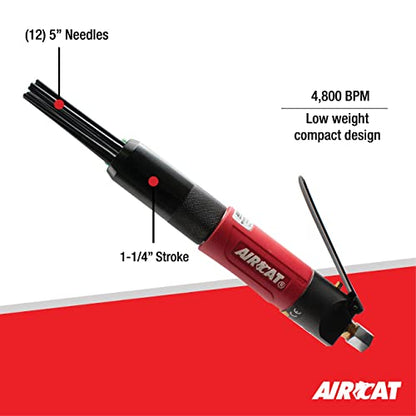 AIRCAT Pneumatic Tools 6390: Compact Needle Scaler 4,800 Blows per Minute