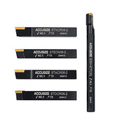 Accusize Industrial Tools 3/8" 5ps/set Indexable Turning Tool Set (4Ps turning + 1 PC boring), 2386-0038 Accusize Industrial Tools