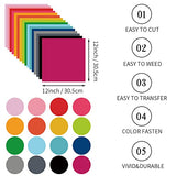 WOWOCUT Infusible Transfer Ink Sheets,16 Pack 12"X12" Solid Color Heat Press Transfer Paper, Sublimation Ink Sheet for Cricut Machine, DIY WOWOCUT