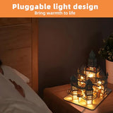 3D Wooden Puzzles Adults Teens, Castle Wooden Puzzle Building Kit LED Lights Music Box Rolling Beads Brain Teaser Puzzles, Retro Castle Puzzles SANCOOMEER