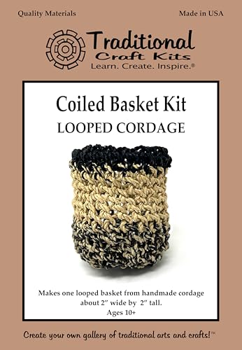 Traditional Craft Kits Coiled Basket Kit - Looped Cordage Traditional Craft Kits