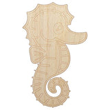 Kawaii Seahorse Unfinished Wood Shape Piece Cutout for DIY Craft Projects - 1/8 Inch Thick - 4.70 Inch Size Sniggle Sloth
