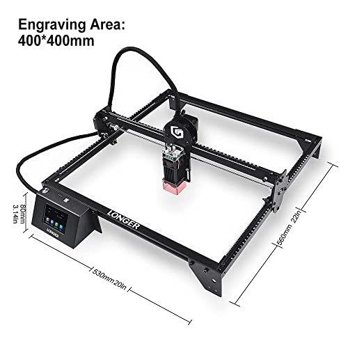 LGT LONGER RAY5 Laser Engraver, 40W Laser Engraving Cutting Machine for  Metal and Wood, 5w Laser Cutter and Engraver Machine, 15.7x15.7inch,  3.5-inch