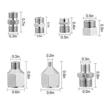 HUBEST Multi-Size Airbrush Adapter Set Air Brush Fitting Connector Kit Airbrush Accessories for Air Compressor, Badger Paasche Aztec Airbrush HUBEST