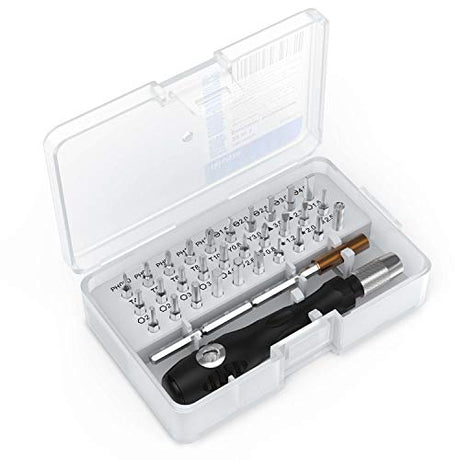 32 In 1 Small Screwdriver Set, Mini Magnetic Screwdriver Set – Contains 30 Bits Precision Repair Tool Kit, Torx Screwdriver Tool Sets for Eyeglass, TKISZYZR
