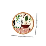 VILLCASE 1 Set DIY Log Painting Natural Wood Slices Painting Kit Unfinished Blank Sign Handmade Wood Painting Kids Toys Kid Craft Wedding Christmas VILLCASE