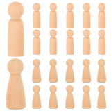 ULTNICE 20PCS Wooden Peg Doll Unfinished Wooden People Bodies Angel Dolls for DIY Craft ULTNICE
