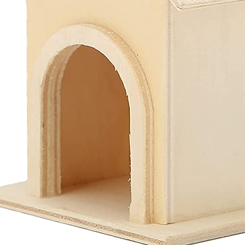 5PCS Wooden Birdhouses, Wooden Bird House for Outdoor Hanging DIY Unfinished Wood Birdhouse DIY Bird Feeder Cagehanging Garden Patio Decorative for Beufee