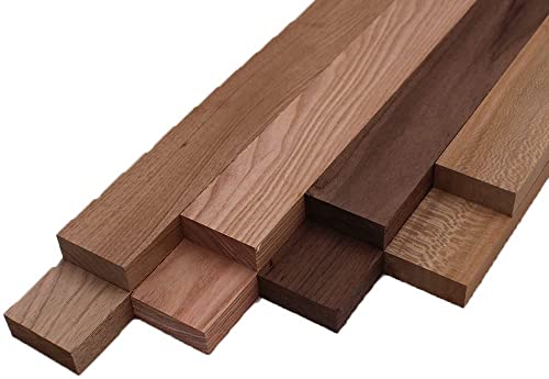 Domestic Exotic Variety Pack - Butternut, Coffee Nut, Walnut, Quarter Sawn Sycamore - 3/4" x 2" (8 Pcs) (3/4" x 2" x 24") Barrington Hardwoods