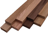 Domestic Exotic Variety Pack - Butternut, Coffee Nut, Walnut, Quarter Sawn Sycamore - 3/4" x 2" (8 Pcs) (3/4" x 2" x 24") Barrington Hardwoods