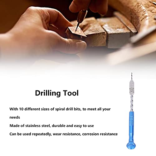 Jewelry Drill Bit Resistant Hand Drill with Drill for Woodworking Modeling Tool Making Xiuganpo