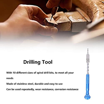 Jewelry Drill Bit Resistant Hand Drill with Drill for Woodworking Modeling Tool Making - WoodArtSupply