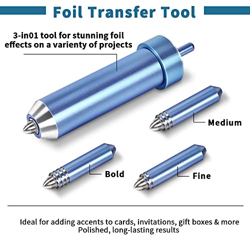 for Cricut Joy Foil Transfer Kit Tool Including Fine Medium and Bold 3  Blades Tips for Cricut Joy Accessories Supplies