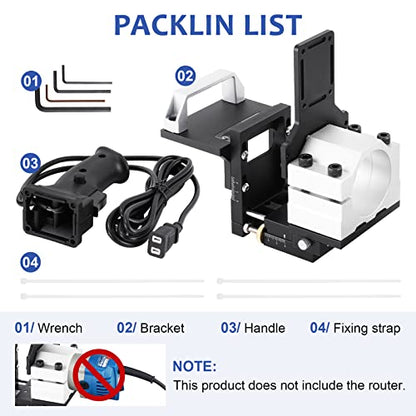 Mortising Jig and Loose Tenon Joinery System 2 in 1 Invisible Fastener Slotting Bracket Compact Router Attachment Woodworking Slotting Locator for - WoodArtSupply