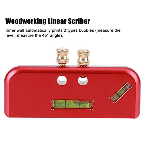 Woodworking Marking Gauge Mortise Gauge Ruler Double Head Aluminium Alloy Carpenter Tool Mortise Gauge Scriber Ruler - WoodArtSupply