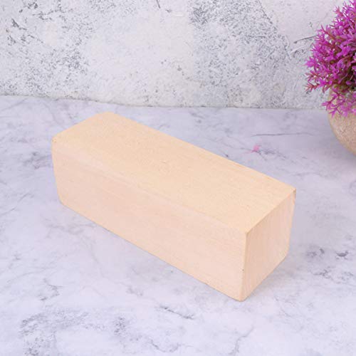 Artibetter Wood Carving Block Rectangular Wood Block Unfinished Wood Piece for DIY Crafts ARTIBETTER