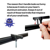 King Gubby Z Axis Adjuster for Ortur Laser Master 3, Laser Master 2 Pro, and Aufero Laser 1 & 2, Black (KG0001) King Gubby