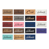 Laserable Leather Sheets, Laserable Leatherette 12" x 24", Laser Engraving Supplies, for Glowforge Supplies and Materials (Light Brown/Black) AMERICAN PERSONALIZED