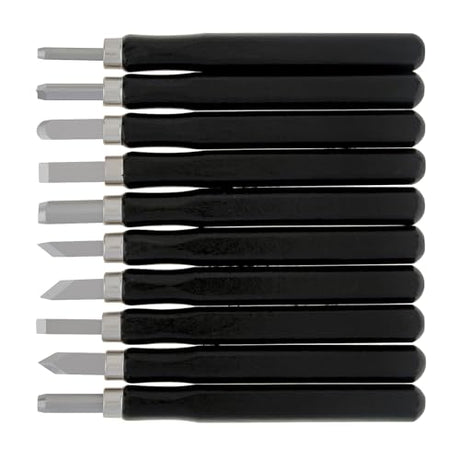 Omninmo Wood Carving Knife Set - 10 PCS Hand Carving Tool Set Whittling Knife Art Craft Caving Tool Kit for DIY Sculpture Omninmo