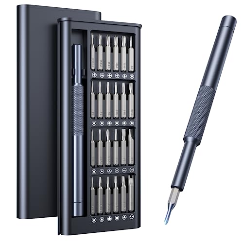 AXTH 25-in-1 Small Precision Screwdriver Set, Professional Magnetic Mini Repair Tool Kit for Phone, Computer, Watch, Laptop, Macbook, Game Console, AXTH