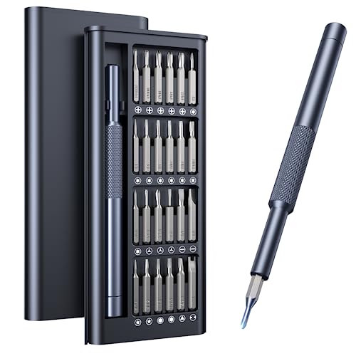 AXTH 25-in-1 Small Precision Screwdriver Set, Professional Magnetic Mini Repair Tool Kit for Phone, Computer, Watch, Laptop, Macbook, Game Console,