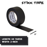 STIKK Painters Tape - 1pk Black Painter Tape - 2 inch x 60 Yards - Paint Tape for Painting, Edges, Trim, Ceilings - Masking Tape for DIY Paint STIKK