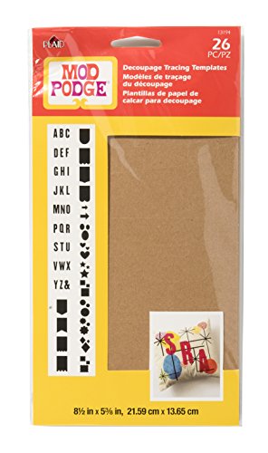 Mod Podge Cutting Templates for Shapes & Alphabet, - WoodArtSupply