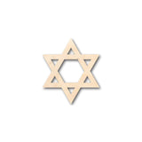 Unfinished Wood Star of David Israel Shape - Hanukkah - Craft - up to 24" DIY 6" / 1/8" 24 Hour Crafts