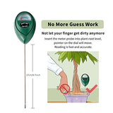 Hathdia Soil Moisture Meter, Plant Water Meter Soil Meter Moisture Sensor Hygrometer for Indoor Outdoor Plant Care,No Battery Needed(Green) Hathdia