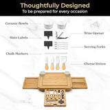 SMIRLY Charcuterie Boards Gift Set: Charcuterie Board Set, Bamboo Cheese Board Set - Unique Mothers Day Gifts for Mom - House Warming Gifts New Home, SMIRLY