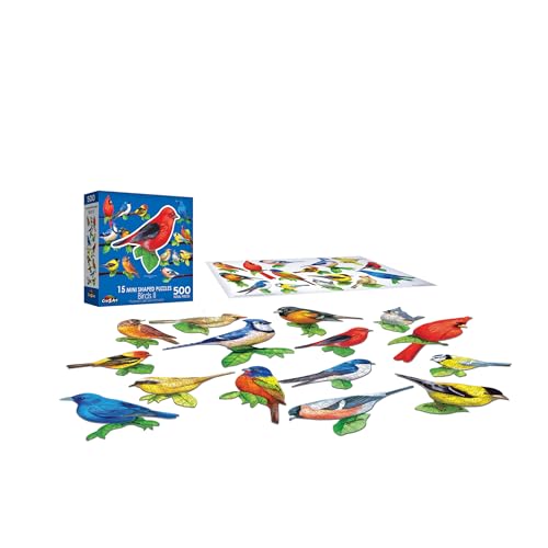 CRA-Z-Art - RoseArt - Mini-Shaped - Songbirds II - 500 Piece Jigsaw Puzzle - WoodArtSupply