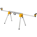 DEWALT Miter Saw Stand, Collapsible and Portable, 40” Beam, Extends up to 10 ft, Holds up to 500 lbs (DWX724),Silver DEWALT