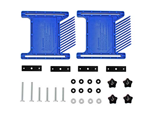 PRS3020 Featherboard Replacement for Kreg Compatible with Standard 3/8" x 3/4" T-slot and Miter Slot on Tablesaws, Router Tables, Band Saws,Blue, GreatUs
