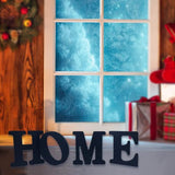 AOCEAN 4 inch Black Wood Letters Unfinished Wood Letters for Halloween Decorative Standing Letters Slices Sign Board Decoration for Craft Home Party AOCEAN