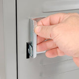 Global Industrial Six Tier Locker, 12x15x12, 6 Door, Unassembled, Gray Global Industrial