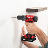 SKIL 20V 2-Tool Combo Kit: 20V Cordless Drill Driver and Impact Driver Kit Includes 2.0Ah PWR CORE 20 Lithium Battery and Charger - CB739001 Skil